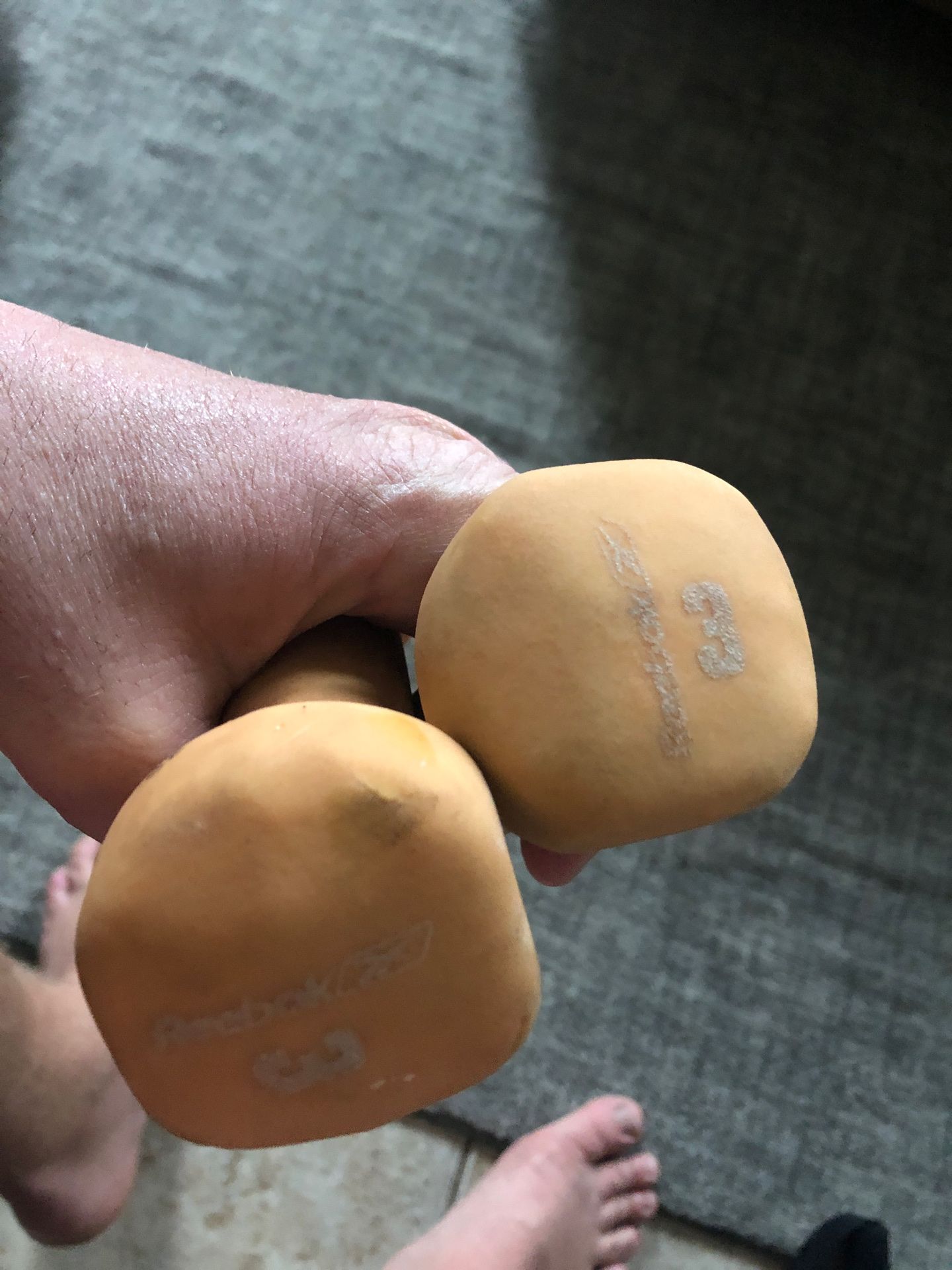 Reebok 3 lb dumbbells