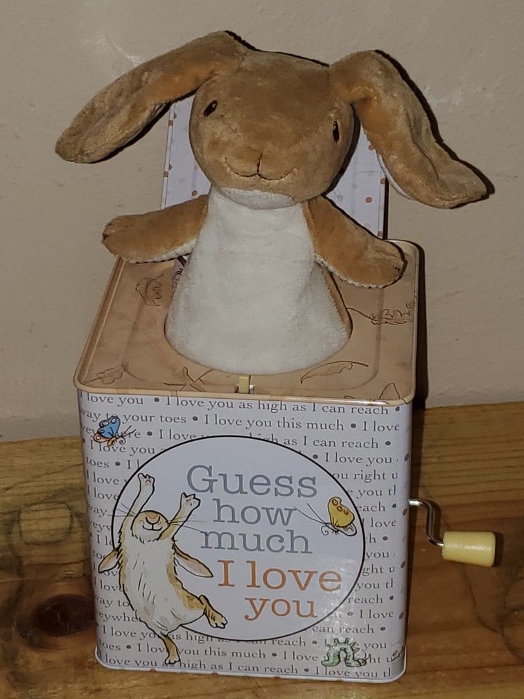 Guess How Much I Love You Bunny Jack In The Box! Excellent Condition!