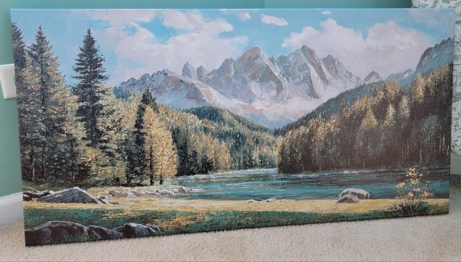 beautiful brand new 40 × 20 inch canvas wall art. (MUST SELL TODAY)