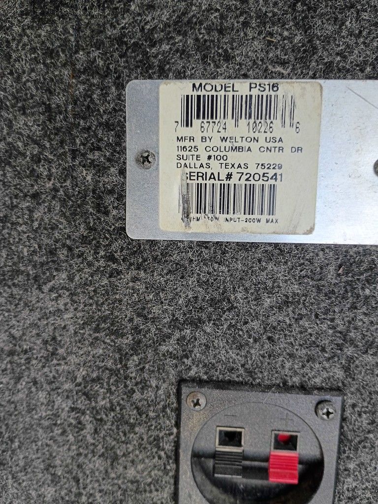 (2) SPEAKERS MODEL PS16