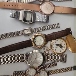Lot of 11 Vintage Wristwatches