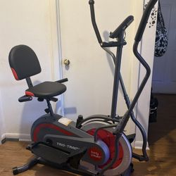 Body Flex Trio Trainer Exercise Elliptical Bike Fly Wheel