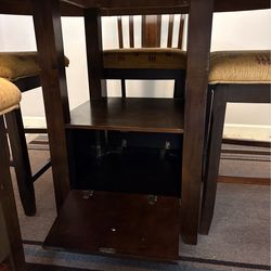 Dining table and chairs