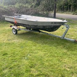 14 Foot Valco Aluminum Boat With Trailer 1,000 OBO