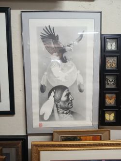Spirit Feather" by Michael Paul (33/500); Lithograph