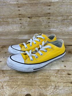 Converse All Stars Chuck Taylor Low Top Unisex Size Mens 4 Women 6 Yellow Shoes