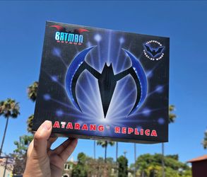 NECA Batman blue light up Batarang, NEW!
