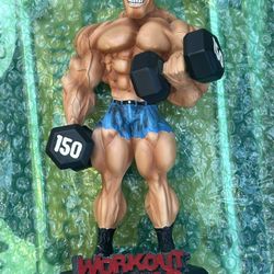 Workout Maniac Bodybuilder Statue – Like New – Gym Decor