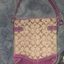 Vintage Coach Jacquard Shoulder Bag – Excellent Condition