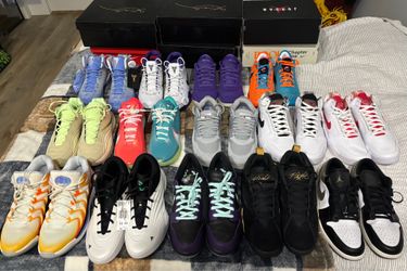 Nike adidas basketball retro lot Kobe lebron sb dunk jordan 12 book pippen