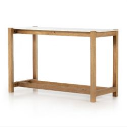 Honed White Marble Auburn Mango Scout Bar