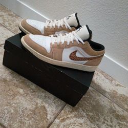  Air Jordan 1 Low SE Elephant Print Size 12