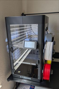 Flashforge AD5X Multicolor 3D Printer - Like new - Upgraded - Free items