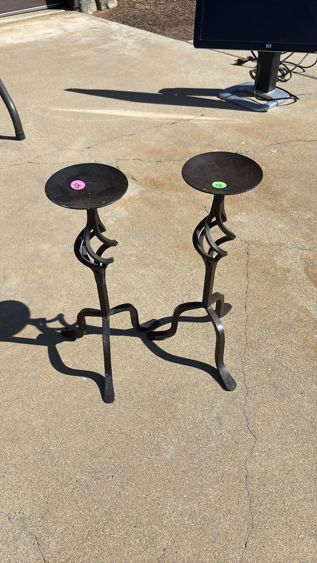 Pier 1 Iron Candle Holders