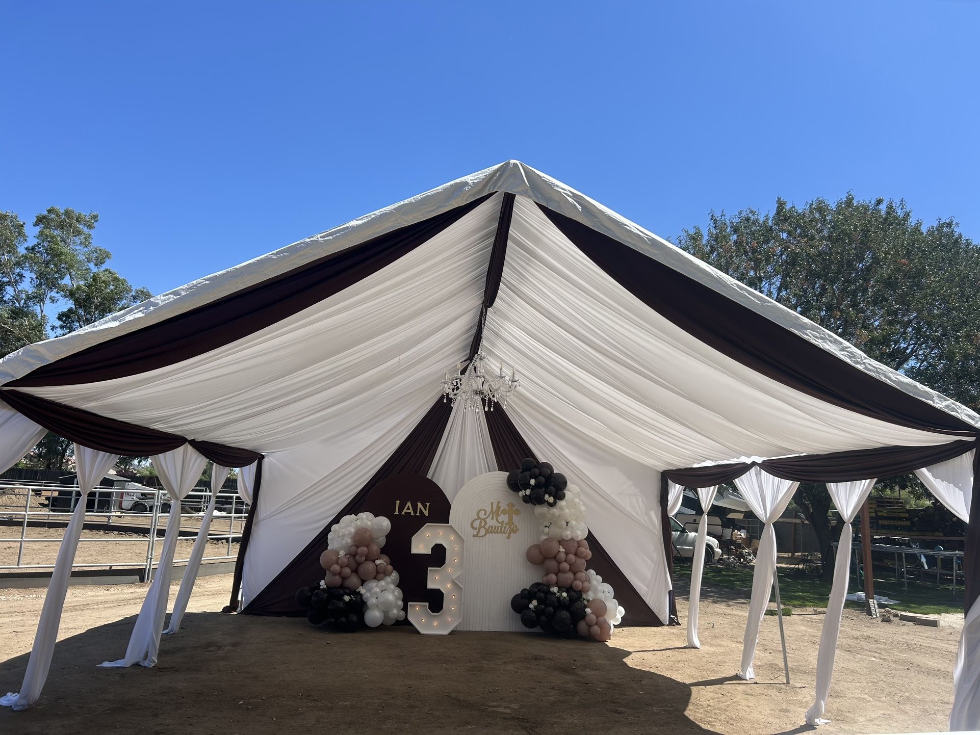 20x20 Canopy Draping