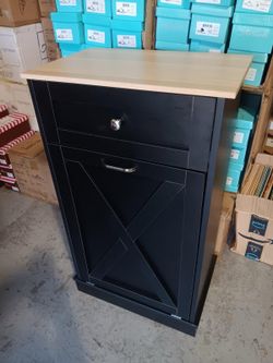 Cabinet with trash holder like new