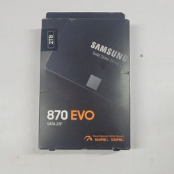 New Samsung 2.5" 870 EVO 2TB SATA III 6Gbps SSD MZ-77E3T0