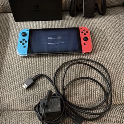 Nintendo Switch oLed Bundle w/ Extra Controllers, Accessories & Game