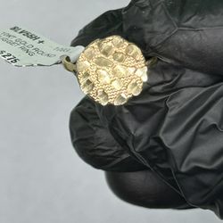 Ladies Nugget Ring 10k Size 5.5