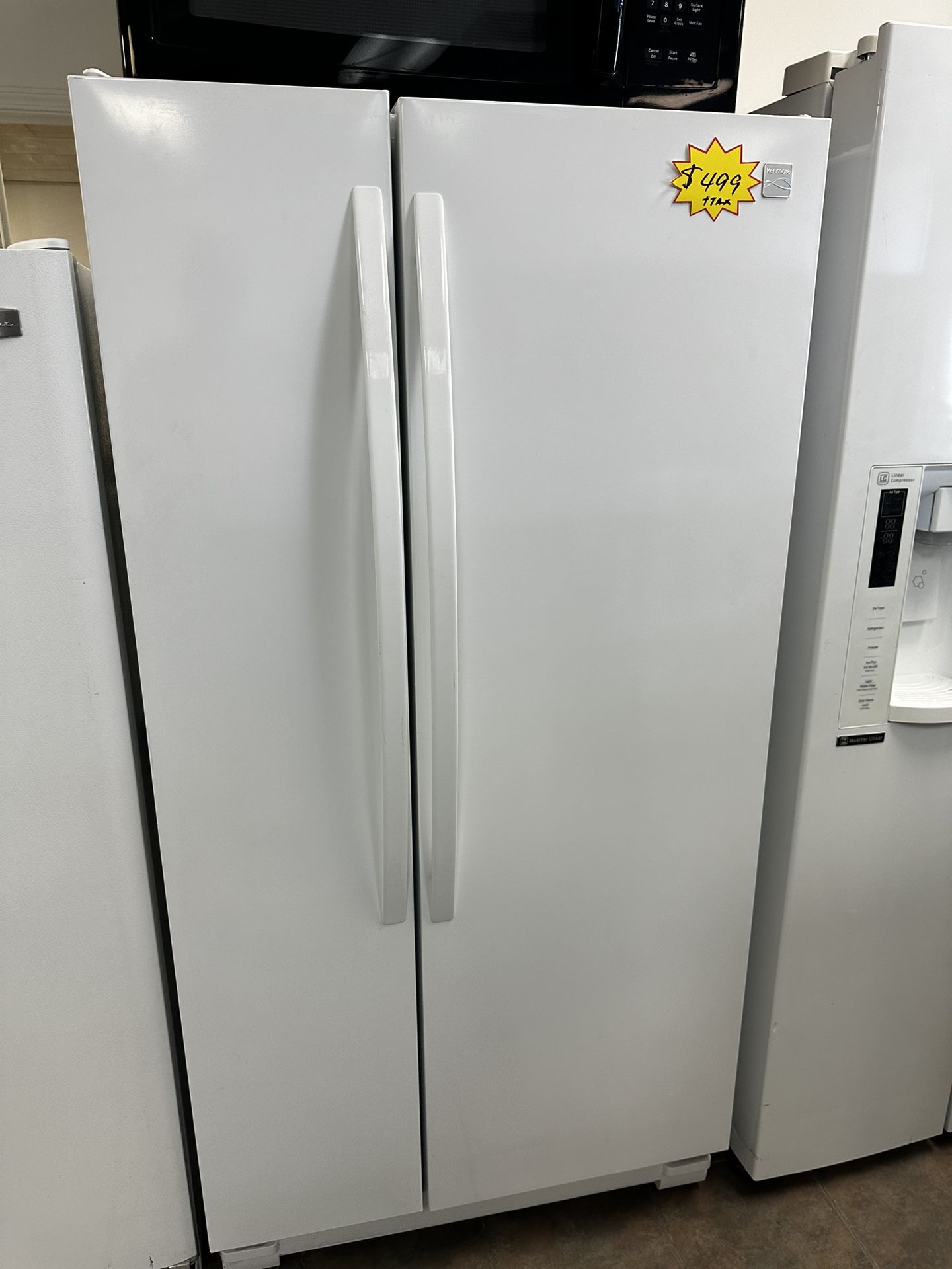 33 Inches Wide White Side By Side kenmore Refrigerator