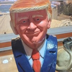 President Trump Ceramic Sculpture With Bandaged Ear