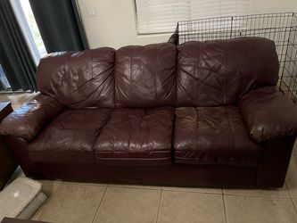 Leather couch,love seat, chair for man cave ,shop etc
