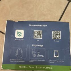 Buzzal 2k PTZ Solar battery Security Camera
