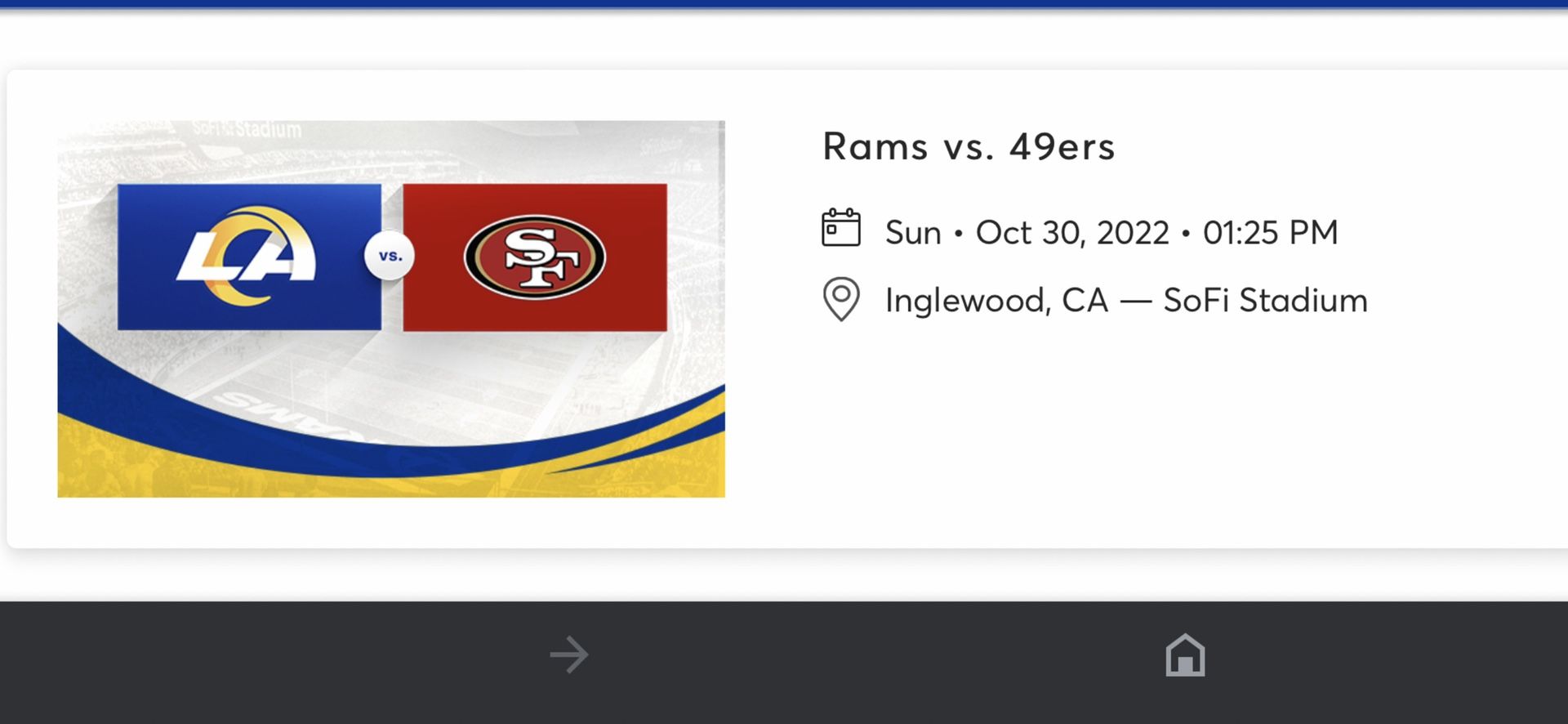 Rams Vs 49ers 