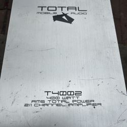 Total Mobile Audio T4002 400W Rms Total Power Amplifier
