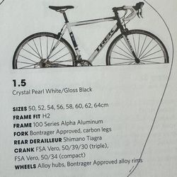 For sale: Trek 1.5 C/ 56CM men's bike.