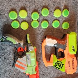Nerf Disc Guns With Ammo