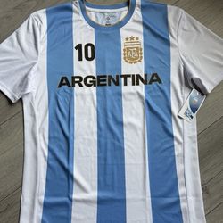 Argentina National Team  Lionel Messi #10 soccer jersey AFA Offically Liscensed