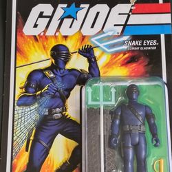 Super7 ReAction G.I. Joe Snake Eyes – New Sealed – Card Damage (Hang Tab)
