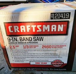 Craftsman 9" Band Saw