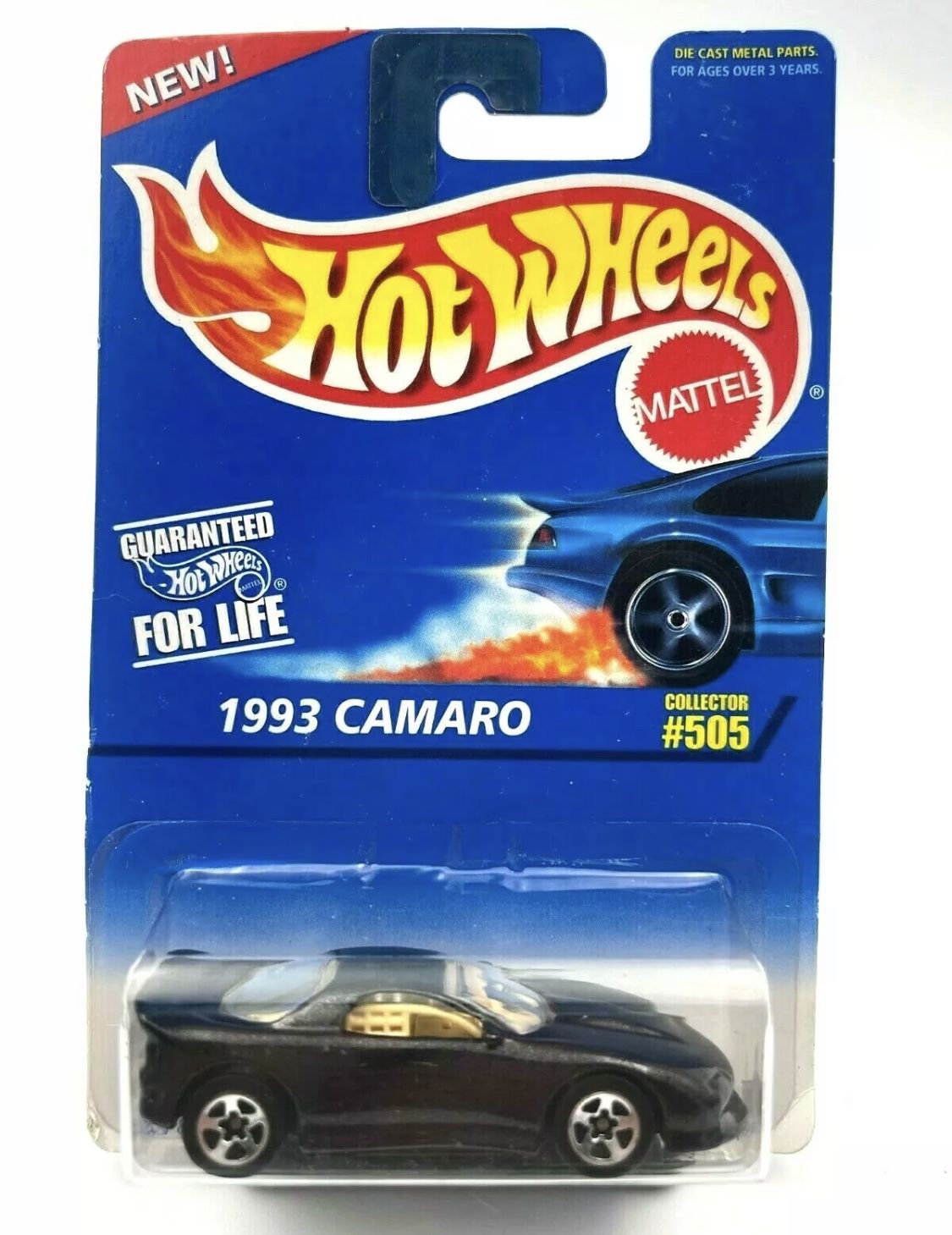 Hot Wheels 1993 Camaro Black 505 