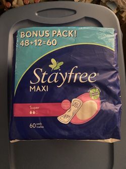 1 Package Of Stayfree Super Maxi Pad