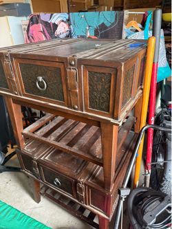 Solid wood end tables