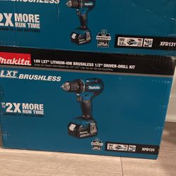 Makita 18v lxt brushless 1/2" driver drill kit 3.0ah