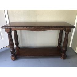 Solid Oak Console Table 