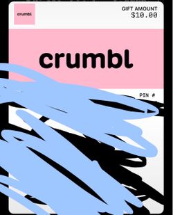 Crumbl gift card 10$