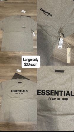 Essentials T Shirt Dark Oatmeal Brand New