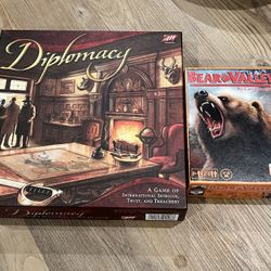 Diplomacy and Bear Valley Board Games