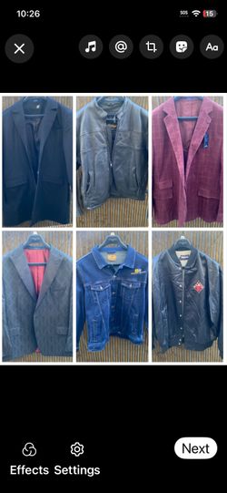 Up for grabs as a mixed lot of coats and jackets