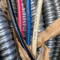 Four wire number, Six gauge BX