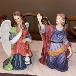 Two Ceramic Angels O’well Brand
