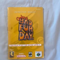 Conkers Bad Fur Day Manuel Nintendo 64 