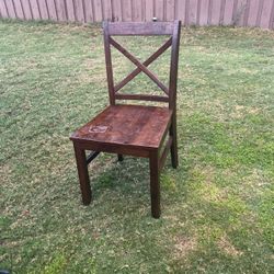 Brown Wooden Chairs 