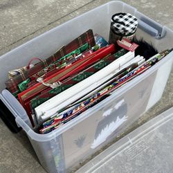 Christmas Sacks And Boxes - Includes Bin