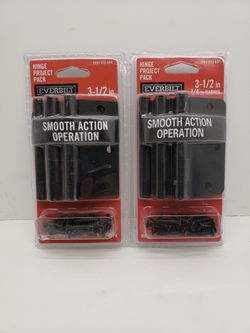 Everbilt 3-1/2 in. Hinges Matte Black Finish