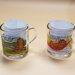 Set Of 2 Vintage Garfield Mugs
